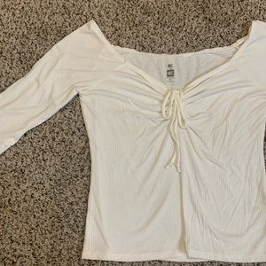 white off the shoulder top